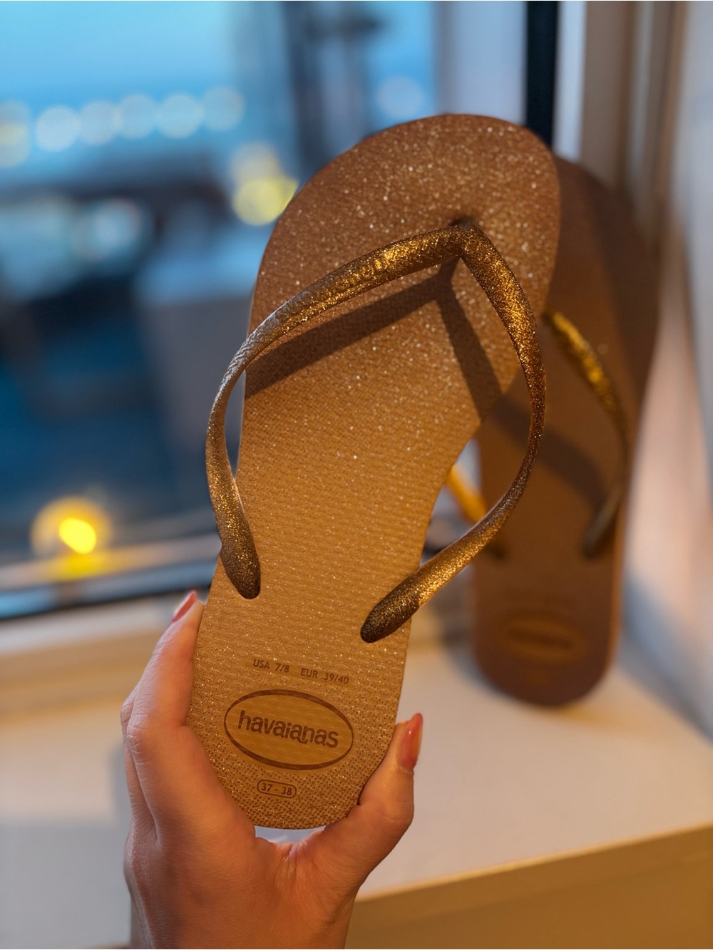 Havaianas Gold Flip Flops